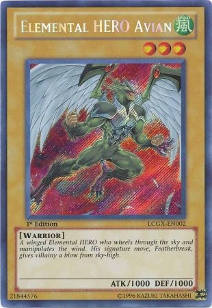 LCGX-EN002 Elemental HERO Avian Secret Rare