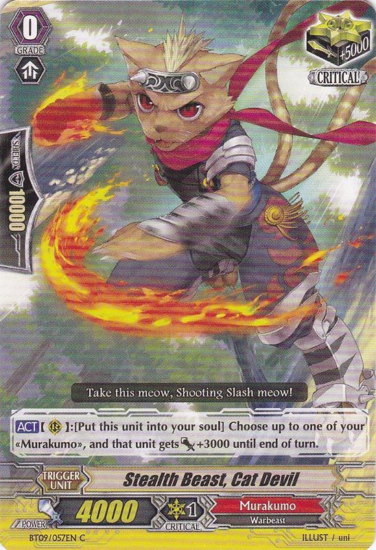 BT09/057EN Stealth Beast, Cat Devil Common (C)