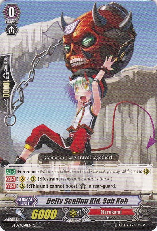 BT09/098EN Deity Sealing Kid, Soh Koh Common (C)