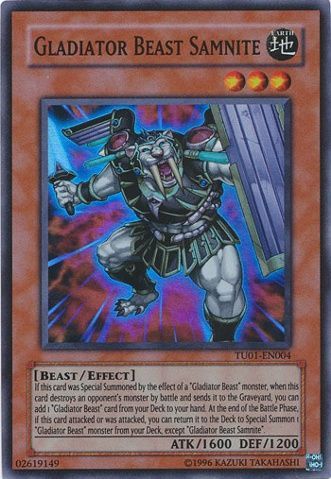 TU01-EN004 Gladiator Beast Samnite Super Rare