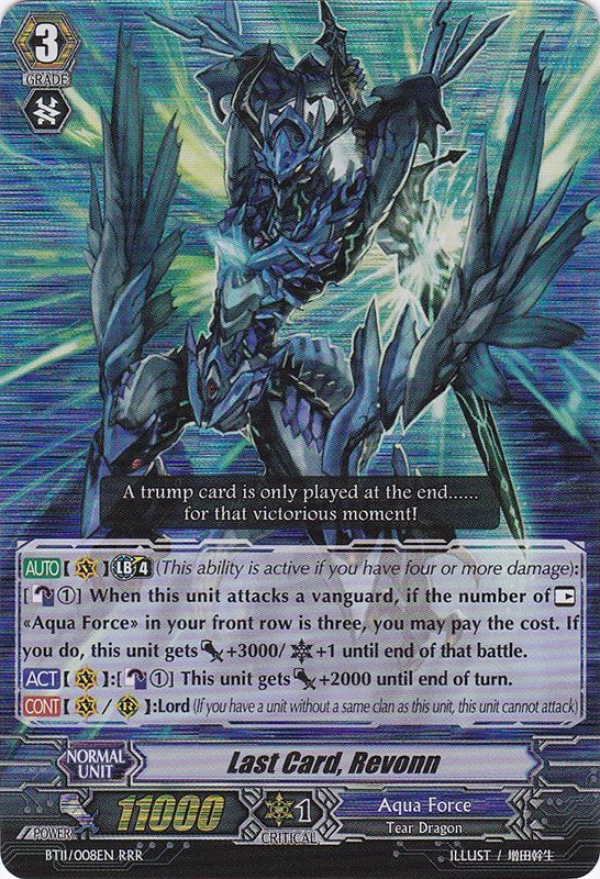 BT11/008EN Last Card, Revonn Triple Rare (RRR)