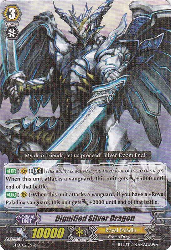 BT10/021EN Dignified Silver Dragon Rare (R)