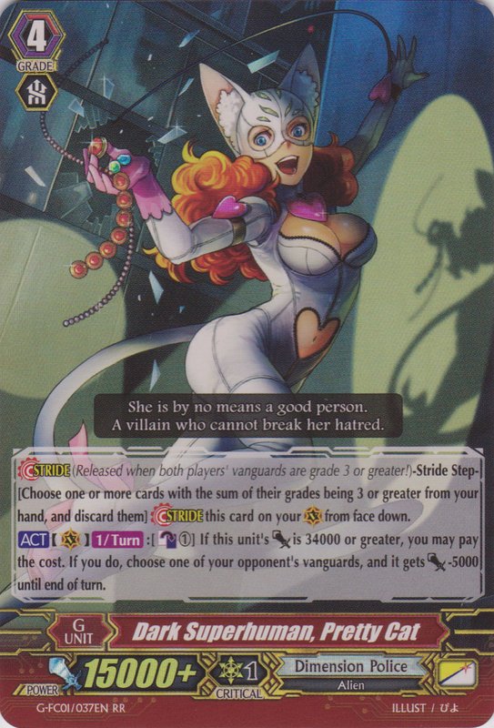 G-FC01/037EN Dark Superhuman, Pretty Cat Double Rare (RR)