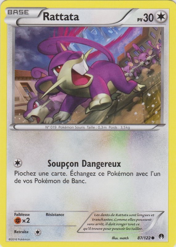 XY9_87/122 Rattata Commune