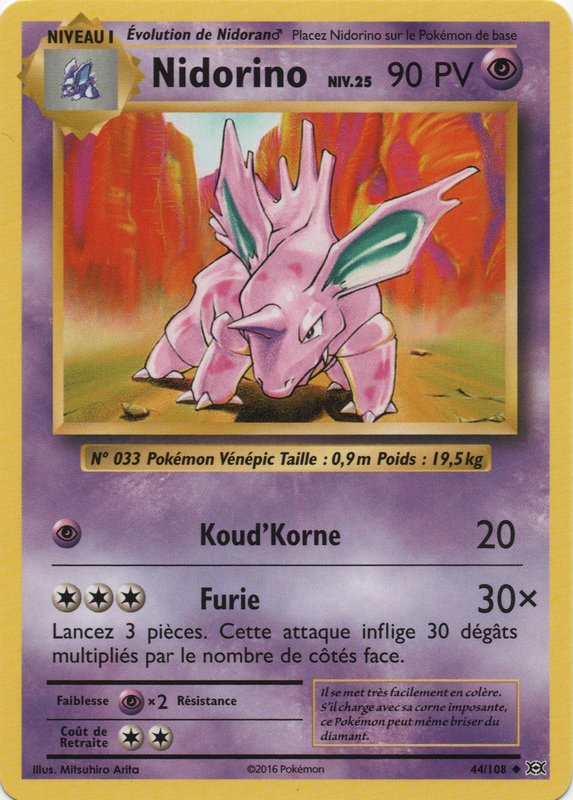 XY12_44/108 Nidorino Peu commune