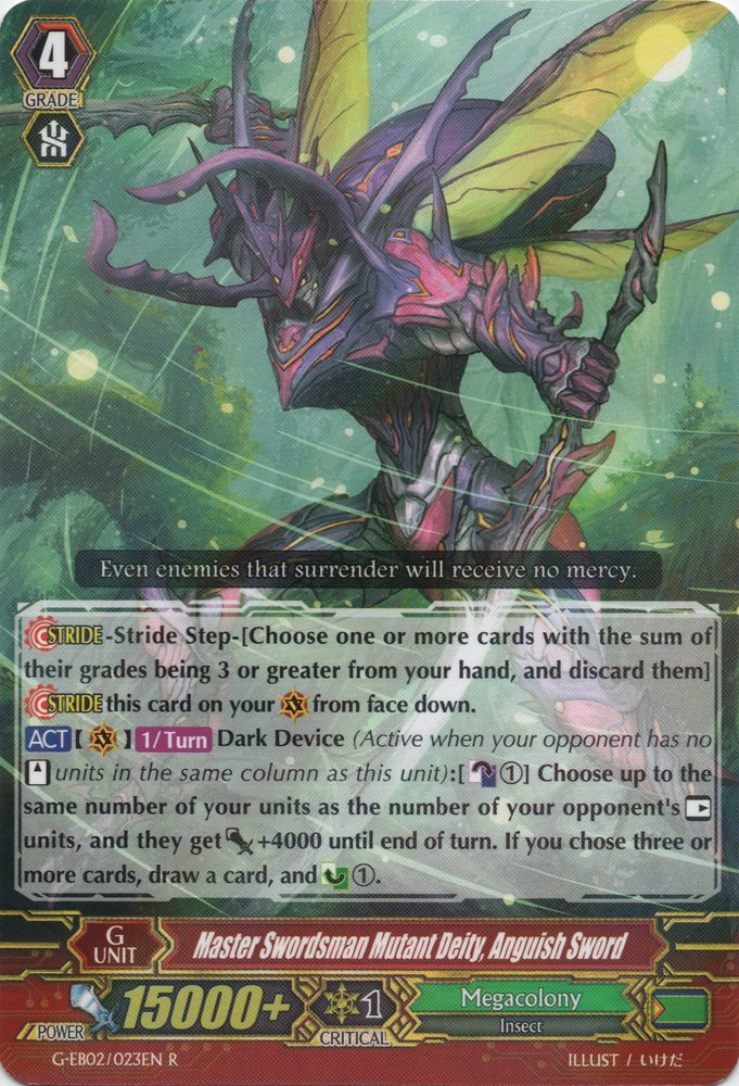 G-EB02/023EN Master Swordsman Mutant Deity, Anguish Sword Rare (R)