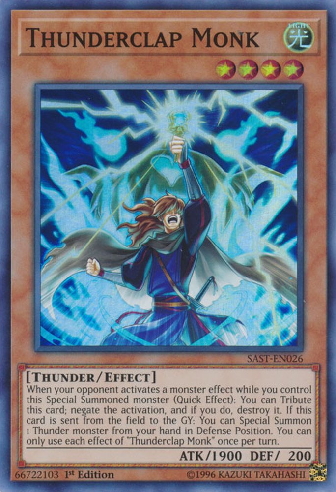 SAST-EN026 Thunderclap Monk Super Rare