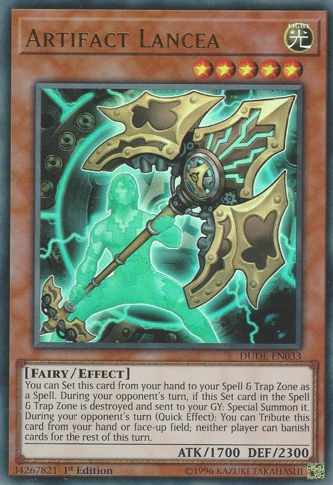 DUDE-EN033 Artifact Lancea Ultra Rare