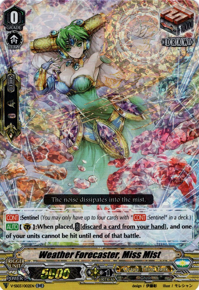 V-SS03/002EN Weather Forecaster, Miss Mist Double Rare (RR)