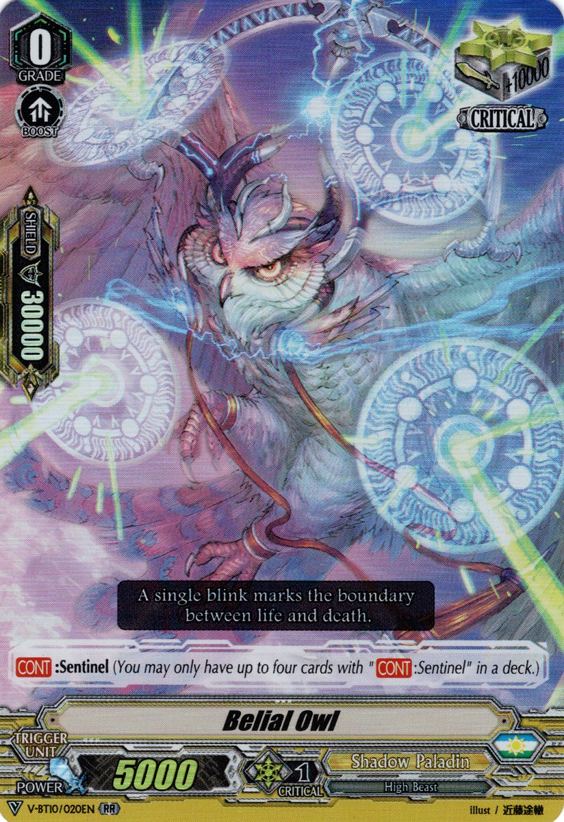 V-BT10/020EN Belial Owl Double Rare (RR)