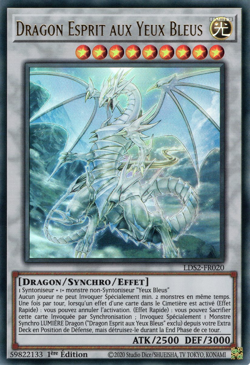 LDS2-FR020 Dragon Esprit aux Yeux Bleus Ultra Rare