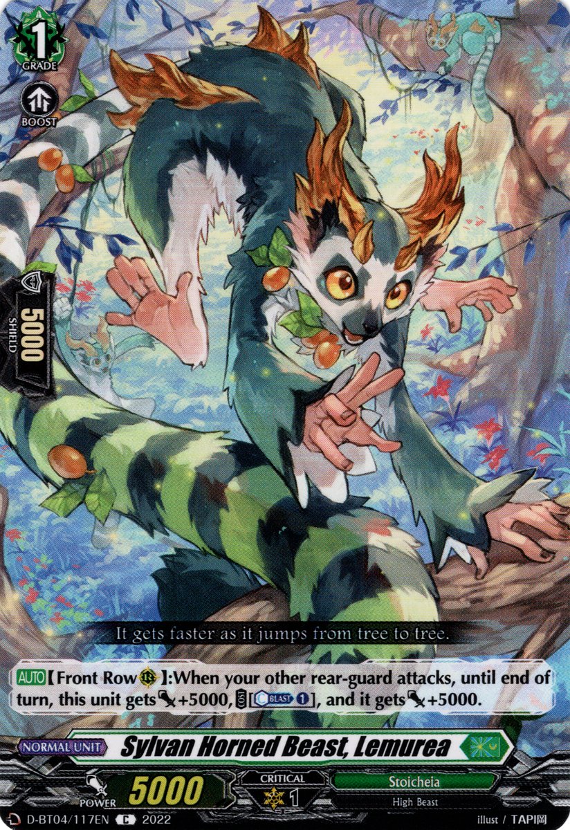 D-BT04/117EN Sylvan Horned Beast, Lemurea Common (C)