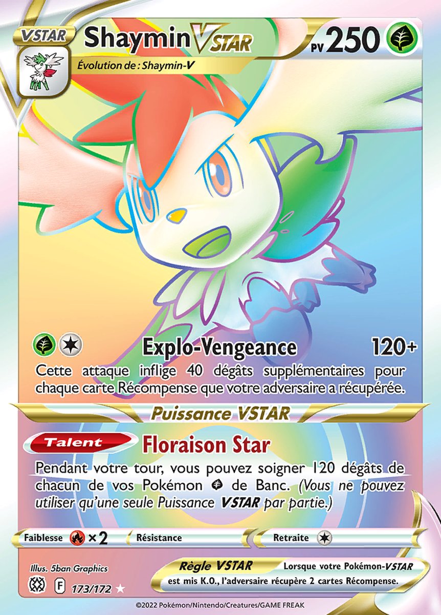 SS09_173/172 Shaymin VSTAR Hyper Rare