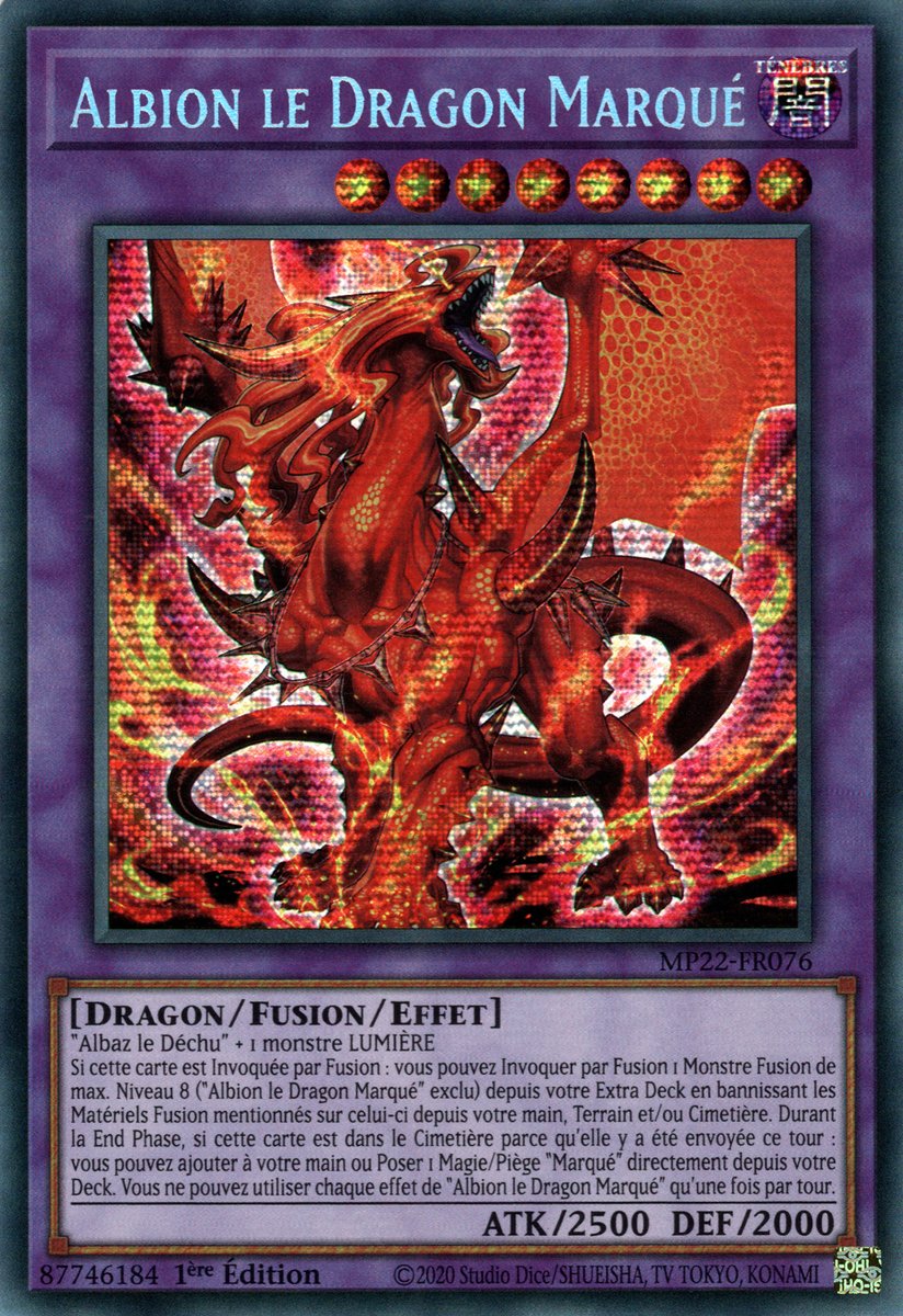 MP22-FR076 Albion le Dragon Marqué Prismatic Secret Rare