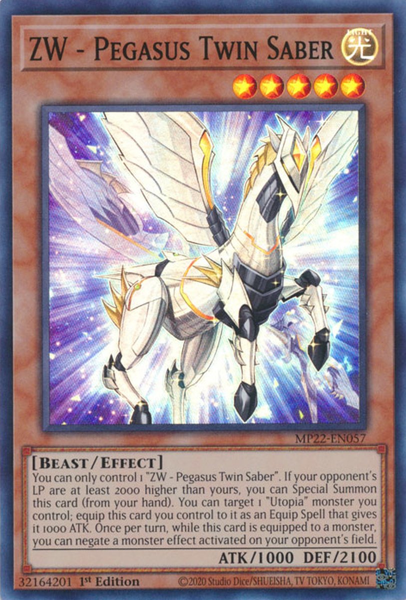 MP22-EN057 ZW - Pegasus Twin Saber Super Rare