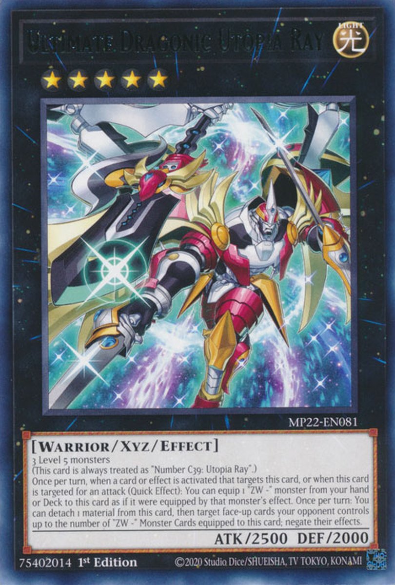 MP22-EN081 Ultimate Dragonic Utopia Ray Prismatic Secret Rare