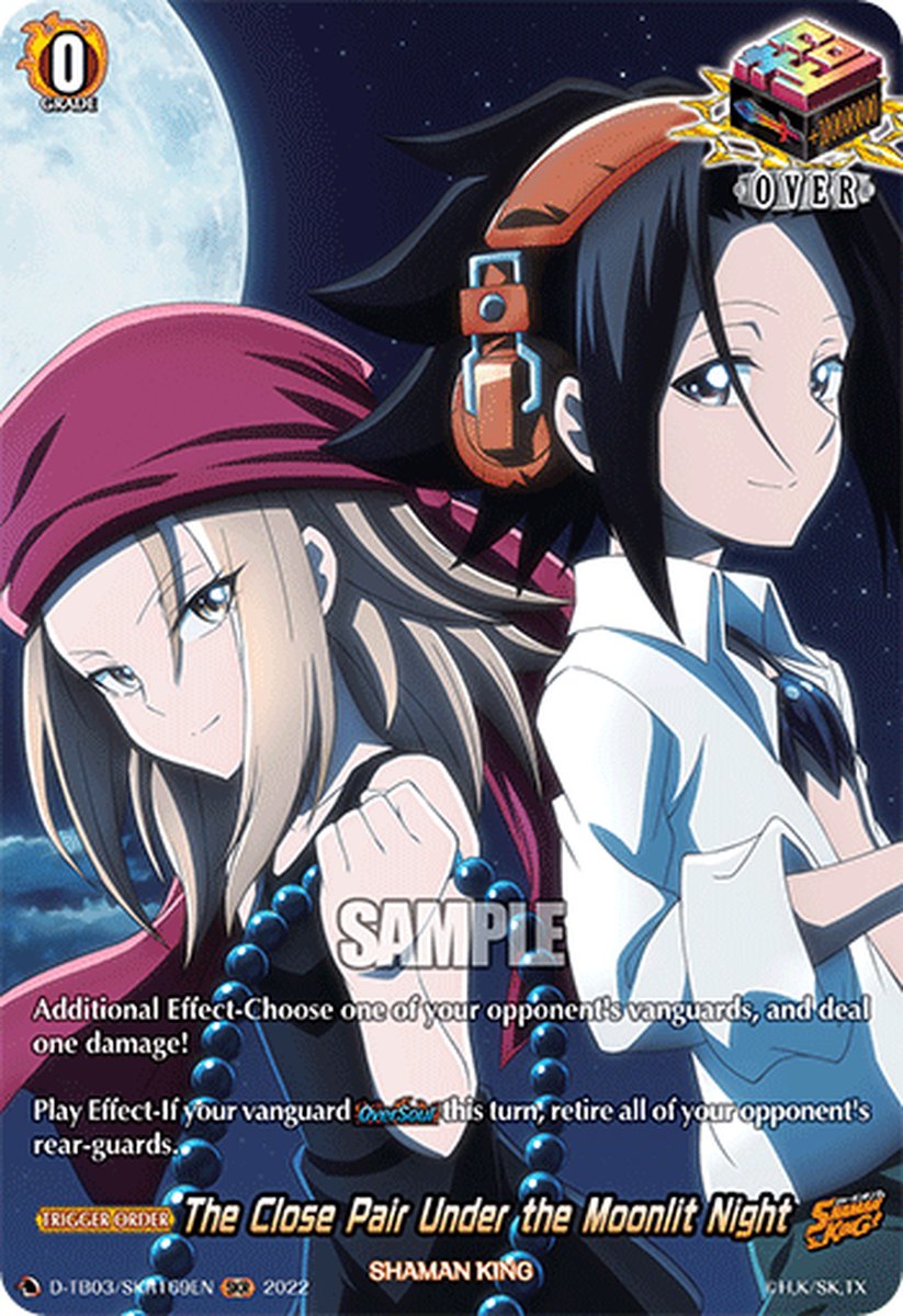 D-TB03/SKR169EN The Close Pair Under the Moonlit Night Shaman King Rare (SKR)