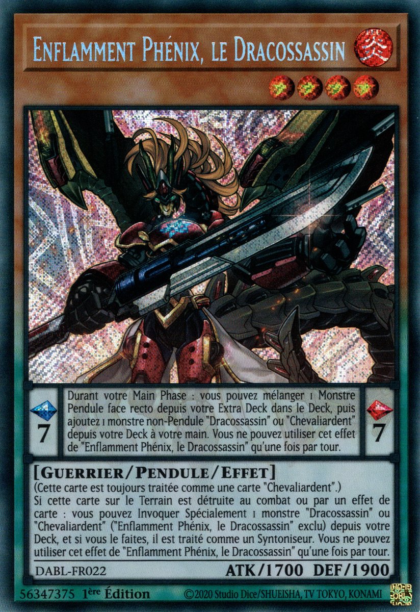 DABL-FR022 Enflamment Phénix, le Dracossassin Secret Rare