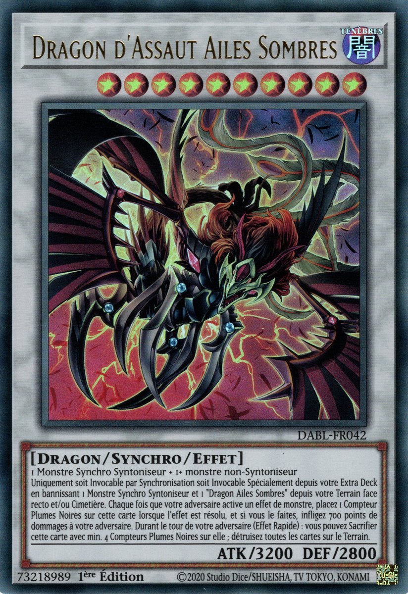 DABL-FR042 Dragon d'Assaut Ailes Sombres Ultra Rare