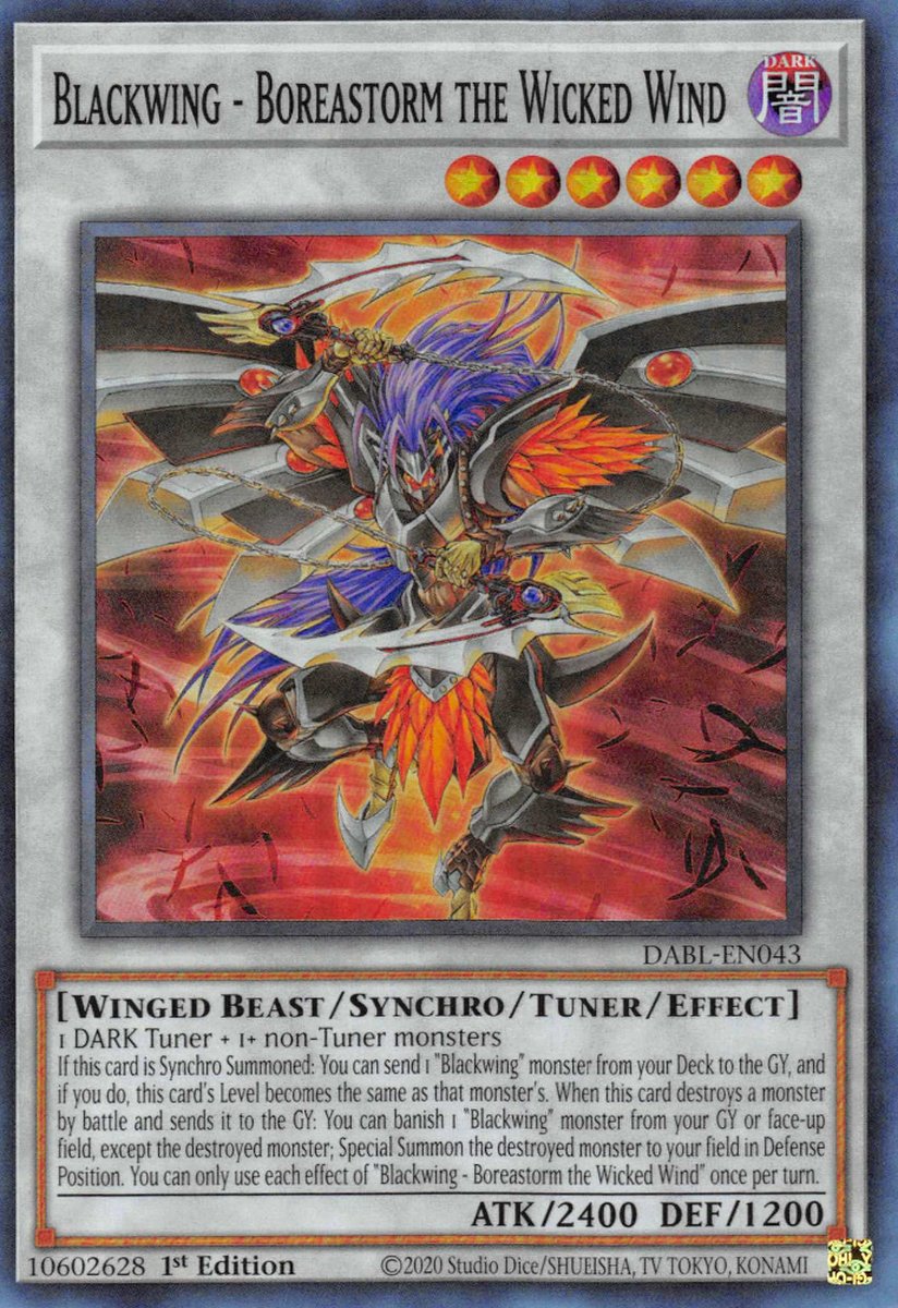 DABL-EN043 Blackwing - Boreastorm the Wicked Wind Super Rare