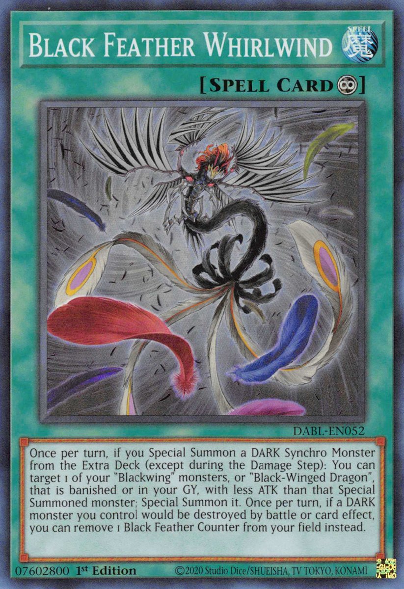 DABL-EN052 Black Feather Whirlwind Super Rare