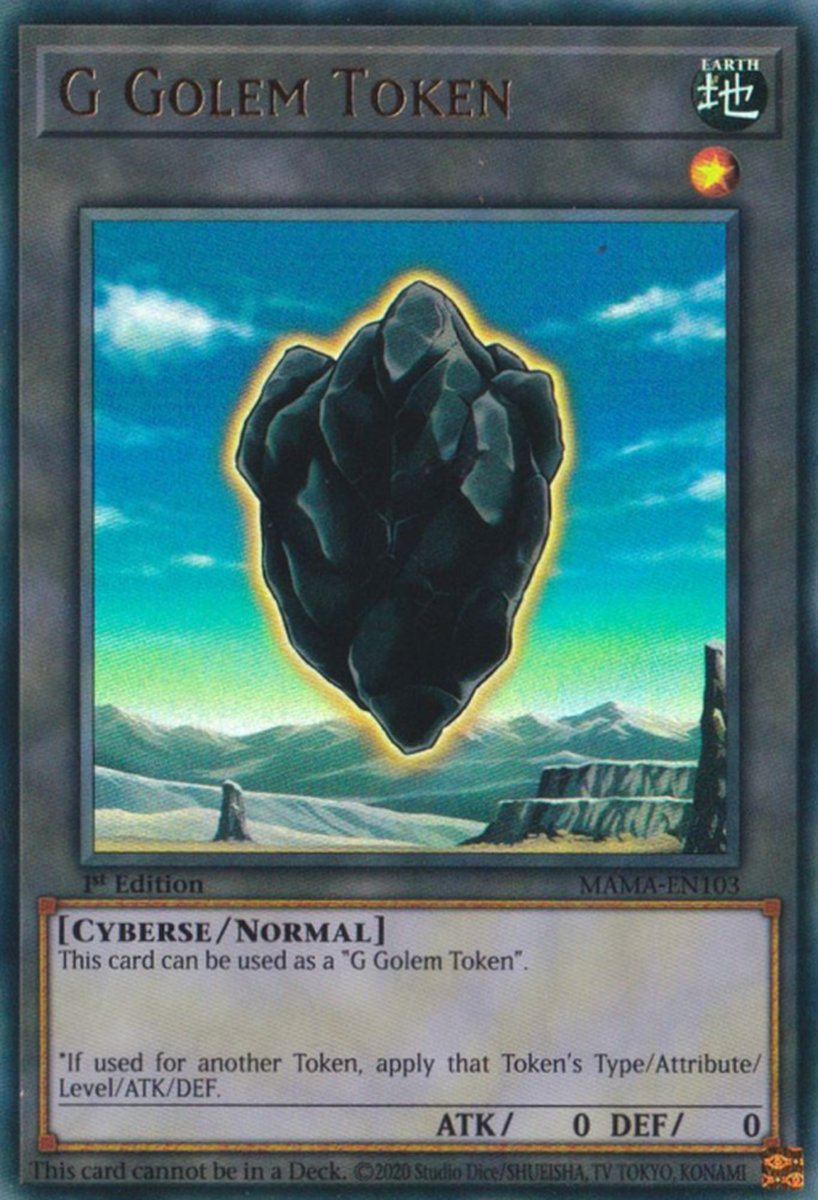 MAMA-EN103 G Golem Token Ultra Rare