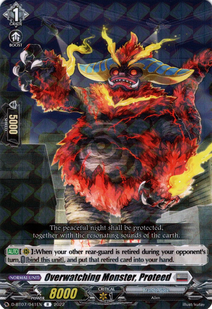 D-BT07/041EN Overwatching Monster, Proteed Rare (R)