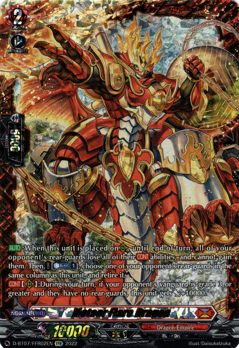 D-BT07/FFR02EN Meteor Flare Dragon Double Frame Rare (FFR)