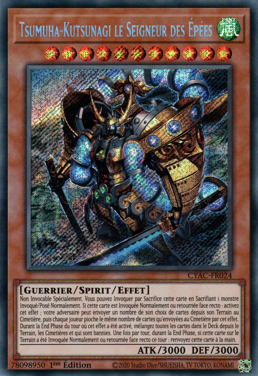 CYAC-FR024 Tsumuha-Kutsunagi le Seigneur des Épées Secret Rare