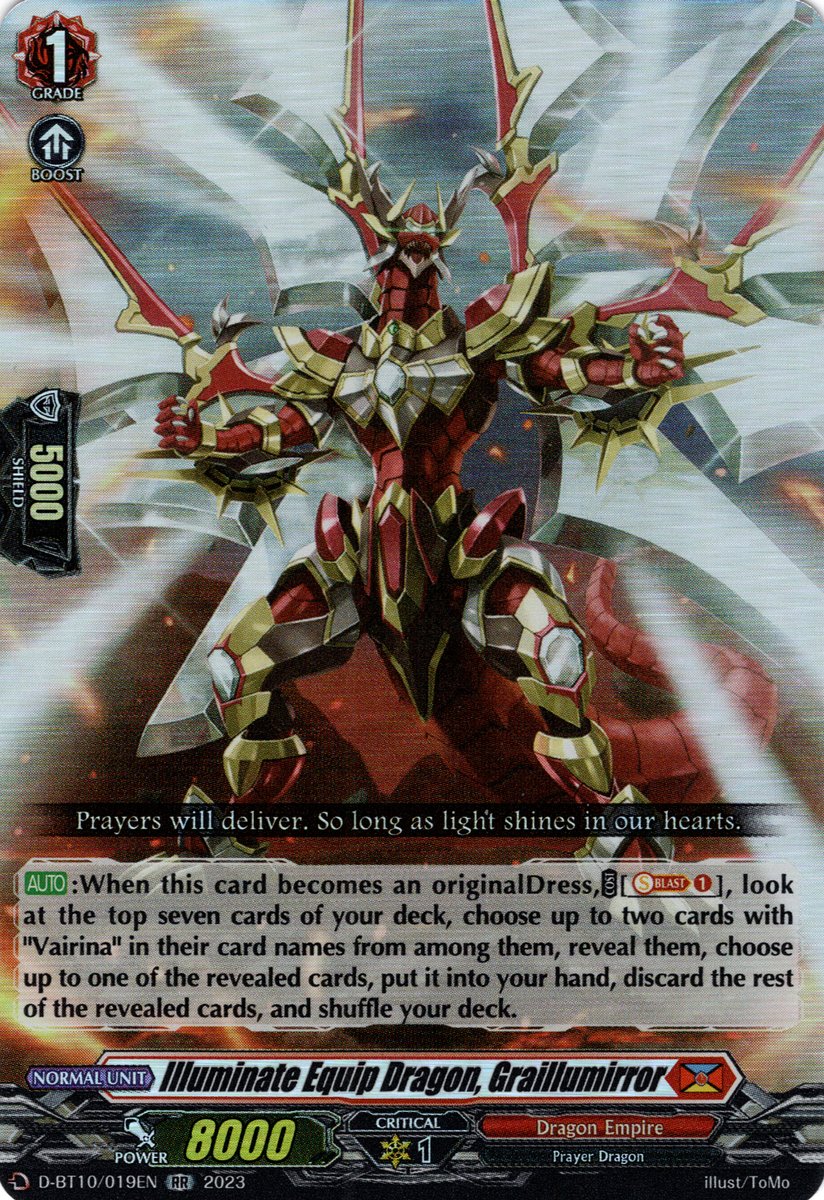 D-BT10/019EN Illuminate Equip Dragon, Graillumirror Double Rare (RR)