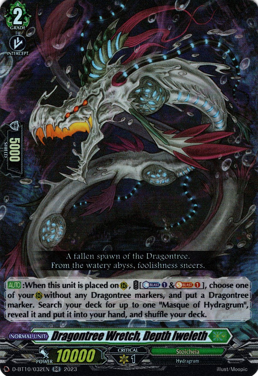 D-BT10/032EN Dragontree Wretch, Depth Iweleth Double Rare (RR)