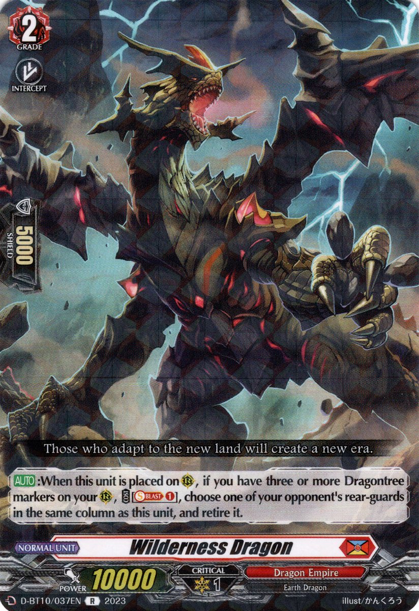 D-BT10/037EN Wilderness Dragon Rare (R)