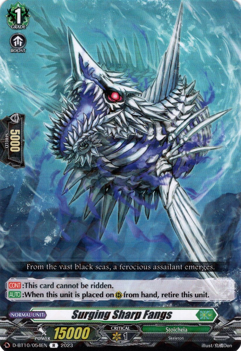 D-BT10/054EN Surging Sharp Fangs Rare (R)