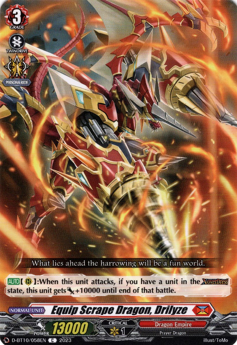 D-BT10/058EN Equip Scrape Dragon, Drilyze Common (C)