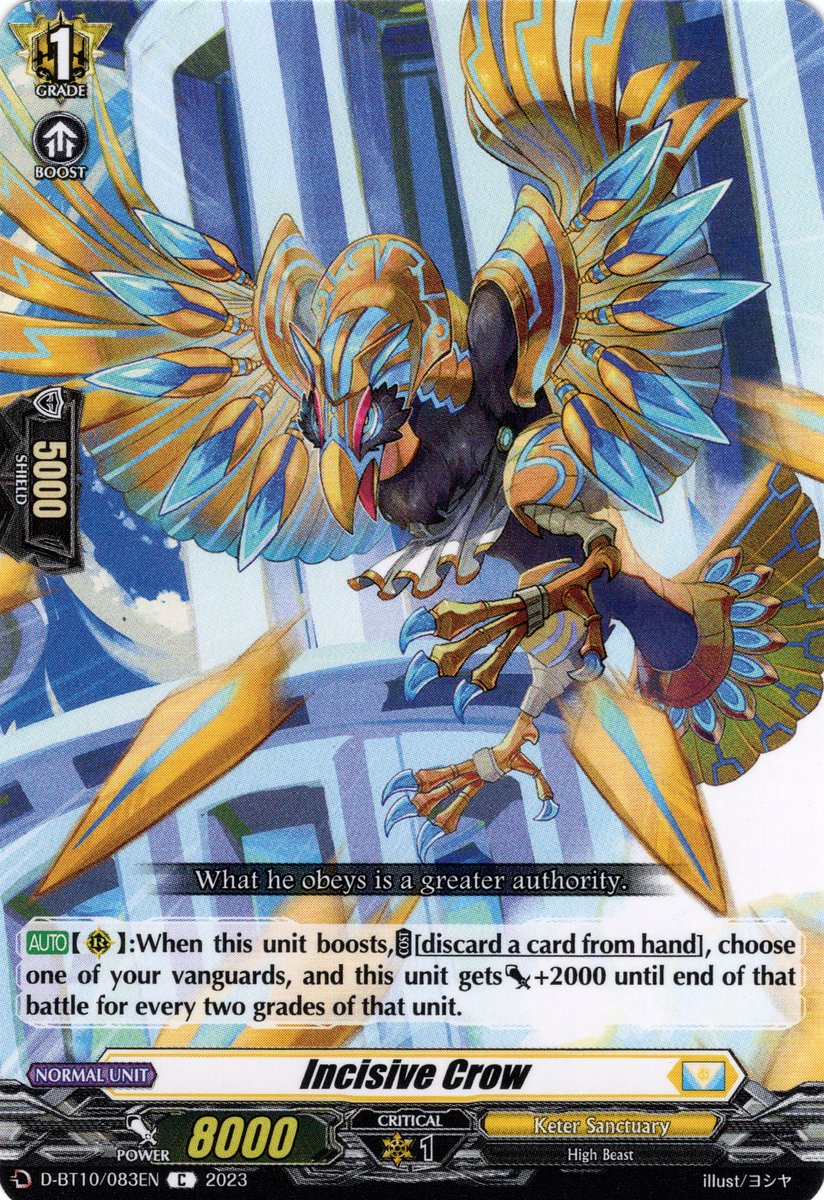 D-BT10/083EN Incisive Crow Common (C)