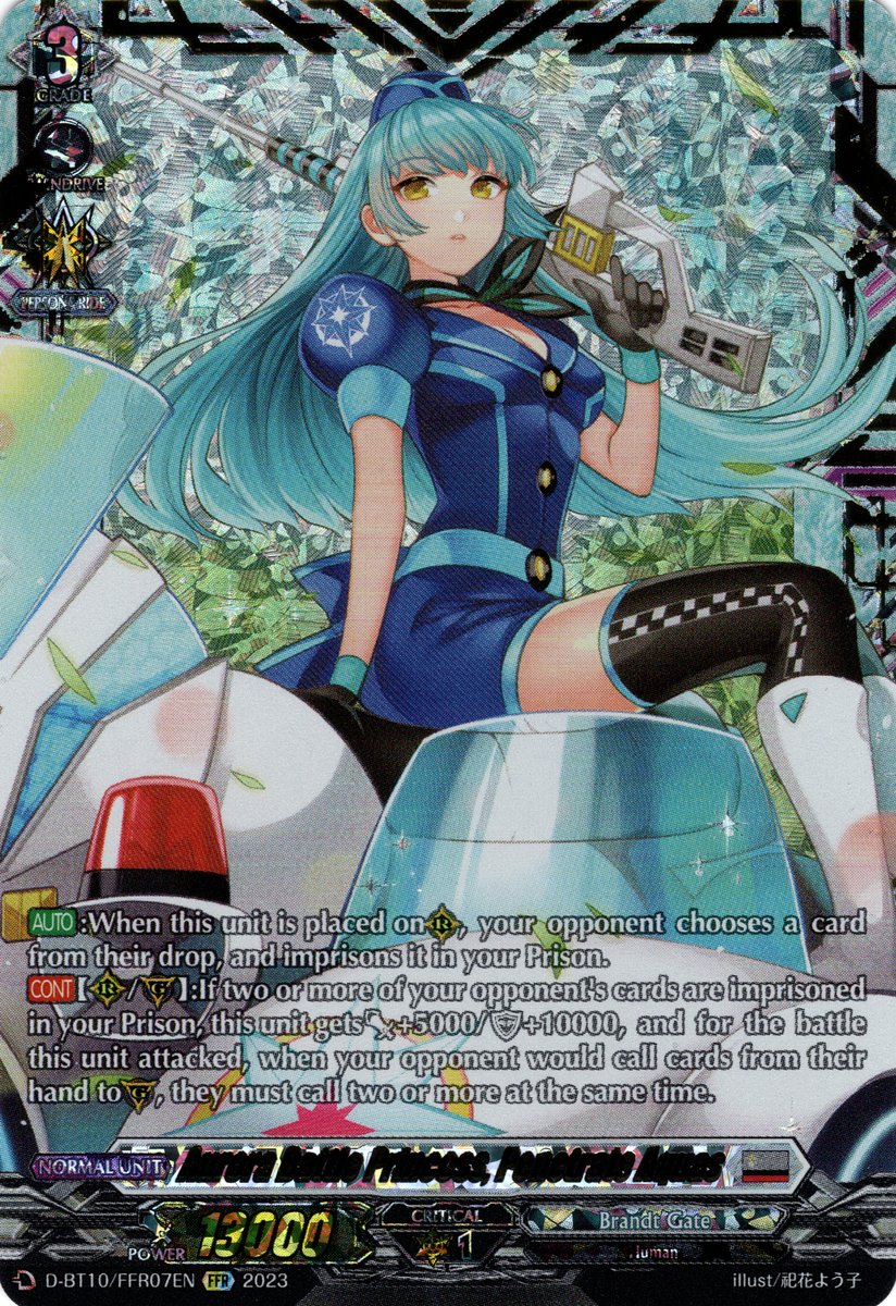 D-BT10/FFR07EN Aurora Battle Princess, Penetrate Aquas Double Frame Rare (FFR)