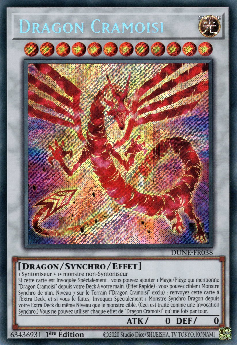 DUNE-FR038 Dragon Cramoisi Secret Rare