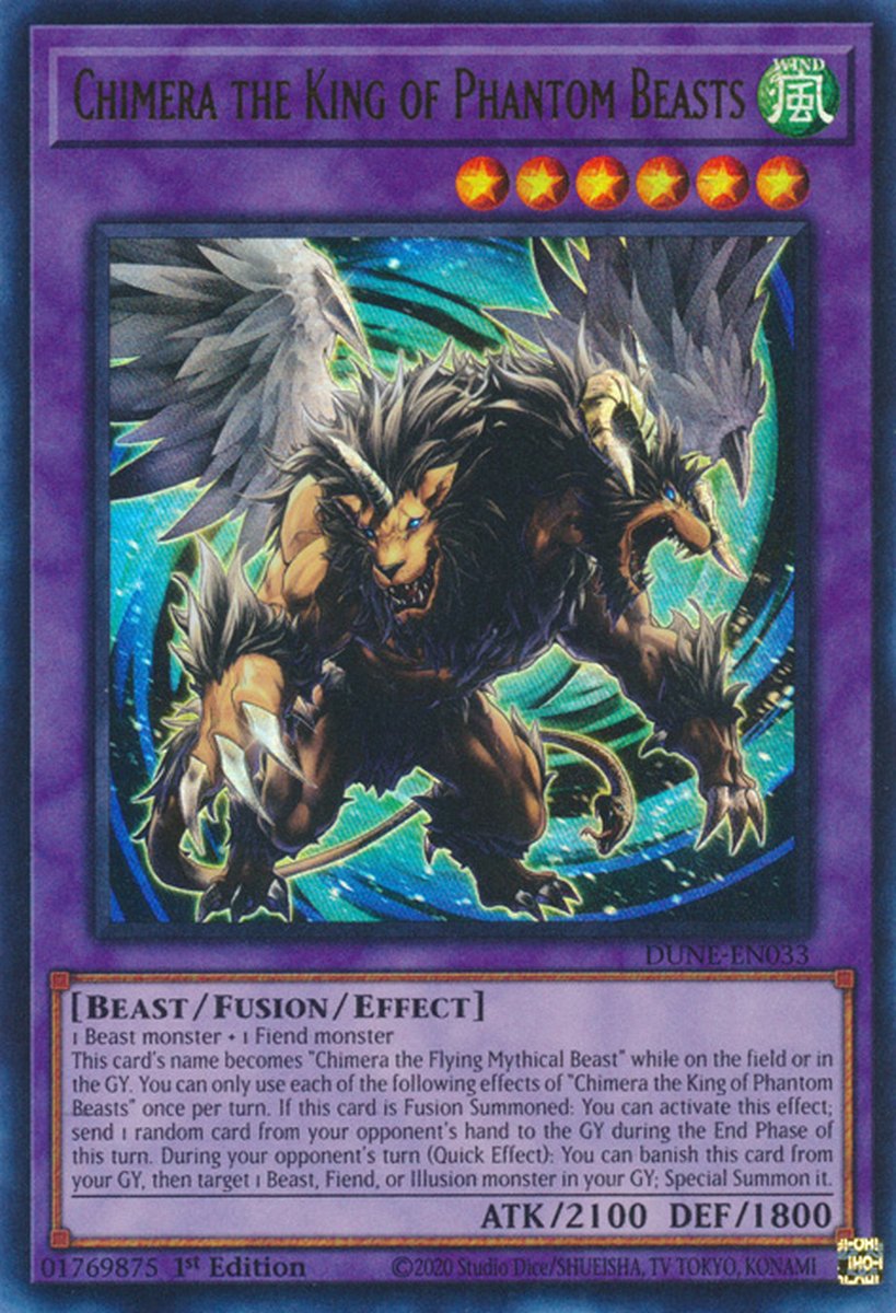 DUNE-EN033 Chimera the King of Phantom Beasts Ultra Rare