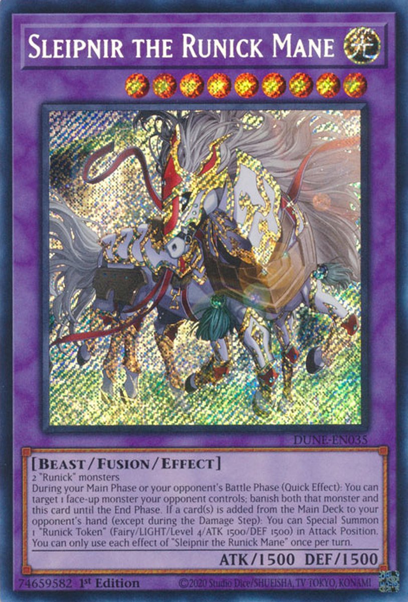 DUNE-EN035 Sleipnir the Runick Mane Secret Rare