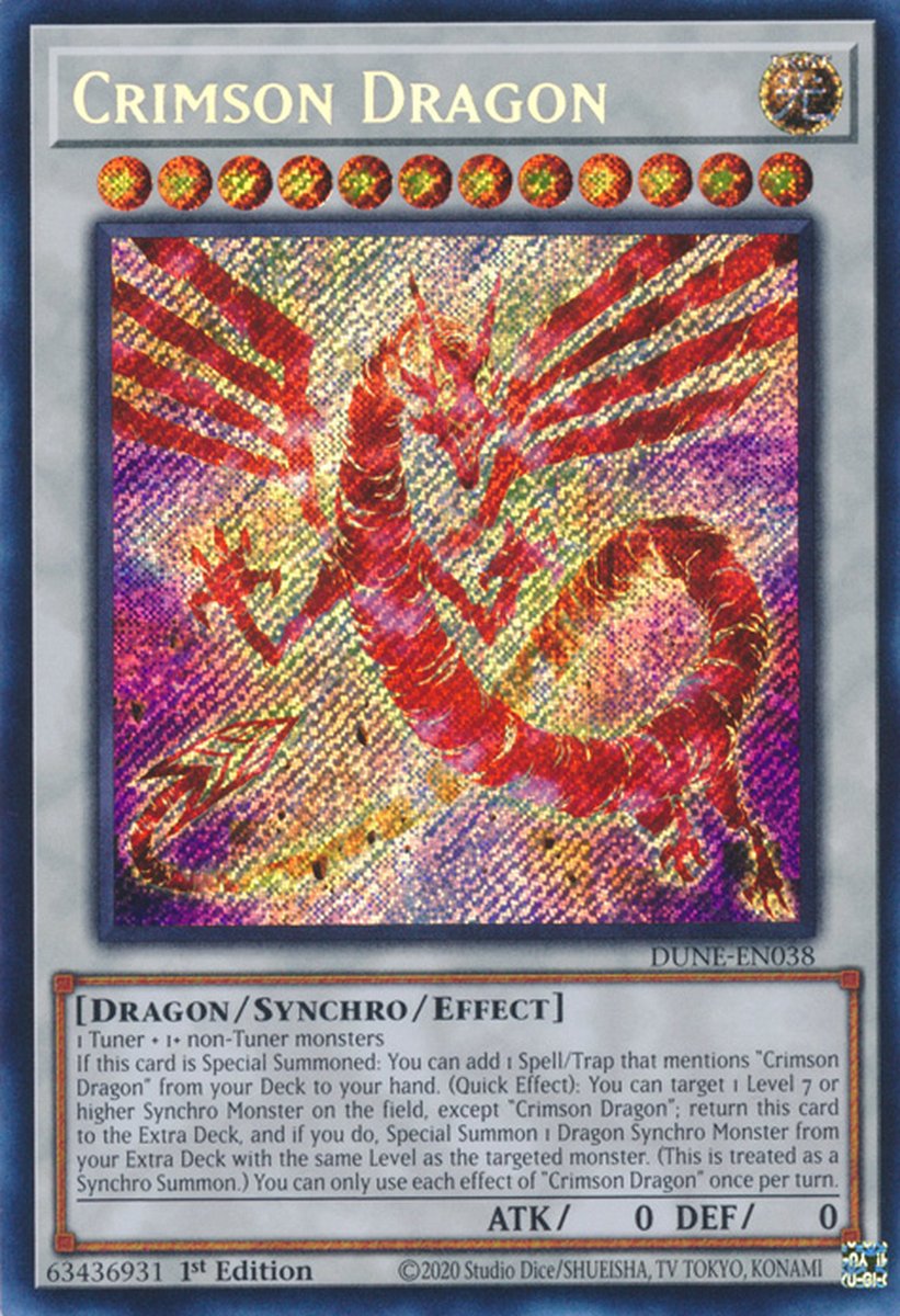 DUNE-EN038 Crimson Dragon Secret Rare