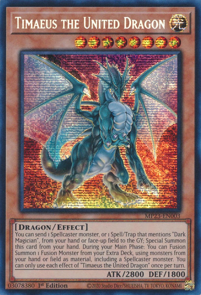 MP23-EN003 Timaeus the United Dragon Prismatic Secret Rare