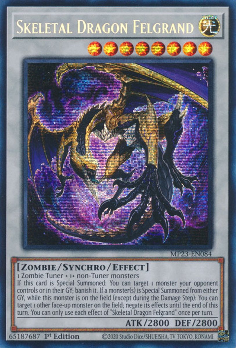 MP23-EN084 Skeletal Dragon Felgrand Prismatic Secret Rare