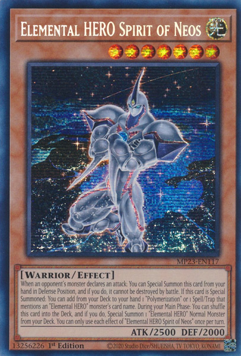 MP23-EN117 Elemental HERO Spirit of Neos Prismatic Secret Rare