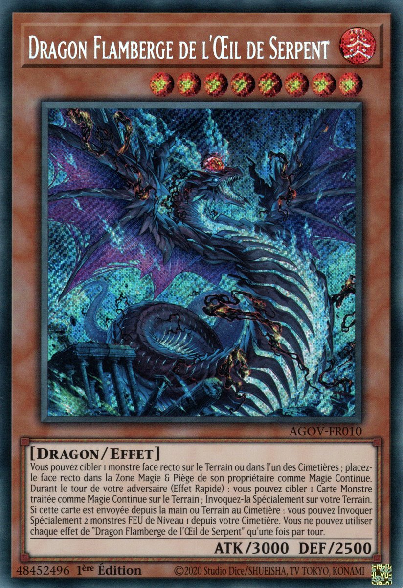 AGOV-FR010 Dragon Flamberge de l'Œil de Serpent Secret Rare