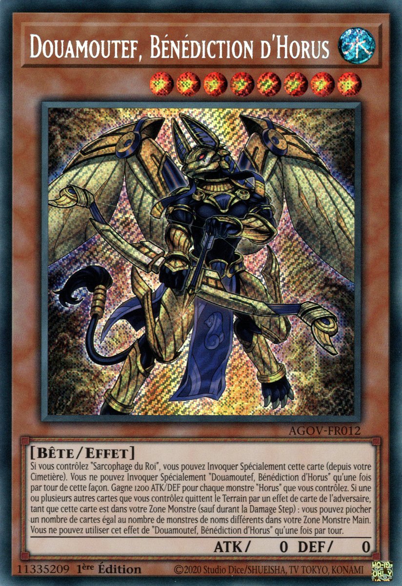 AGOV-FR012 Douamoutef, Bénédiction d'Horus Secret Rare