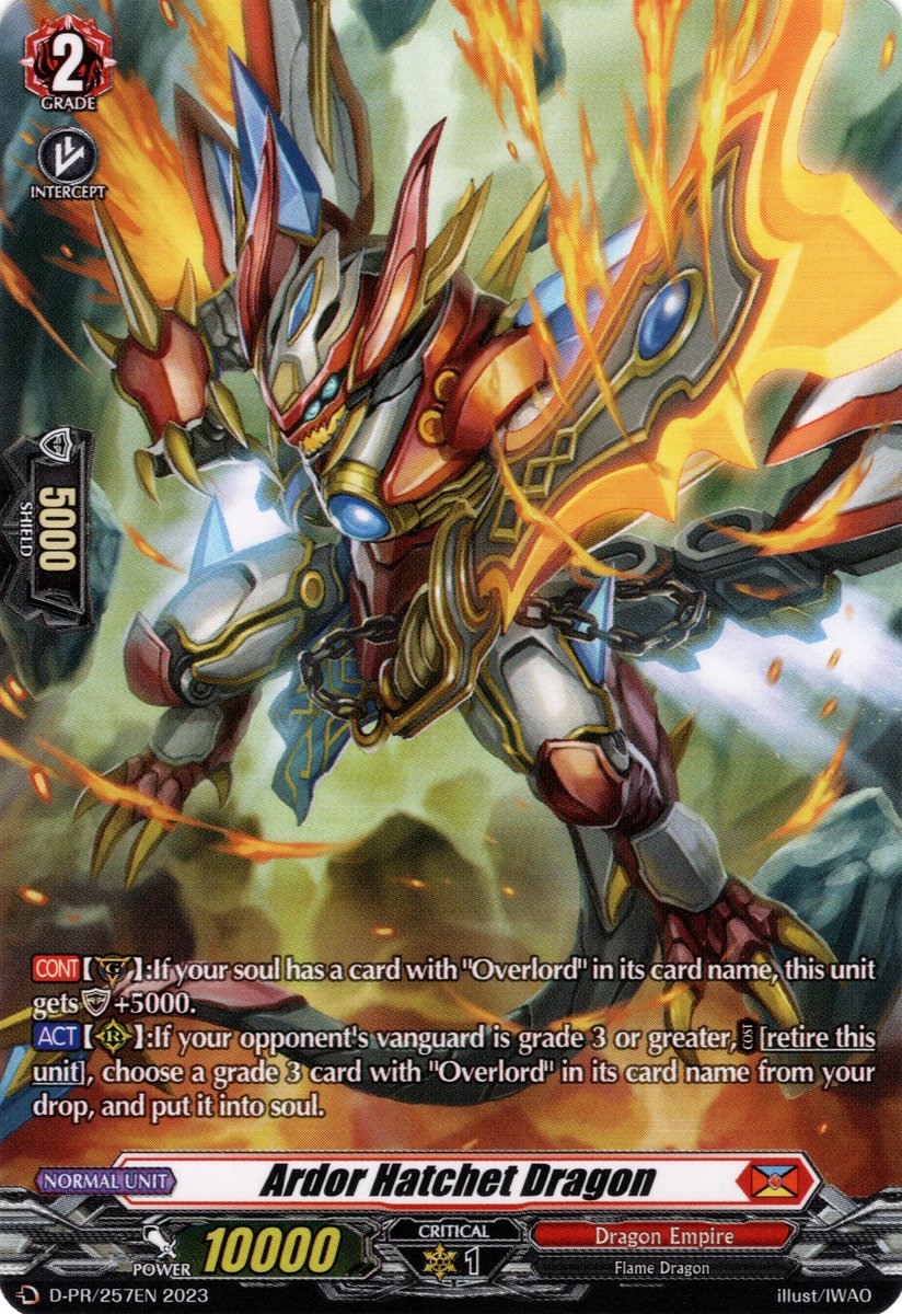 D-PR/257EN Ardor Hatchet Dragon Common (C)