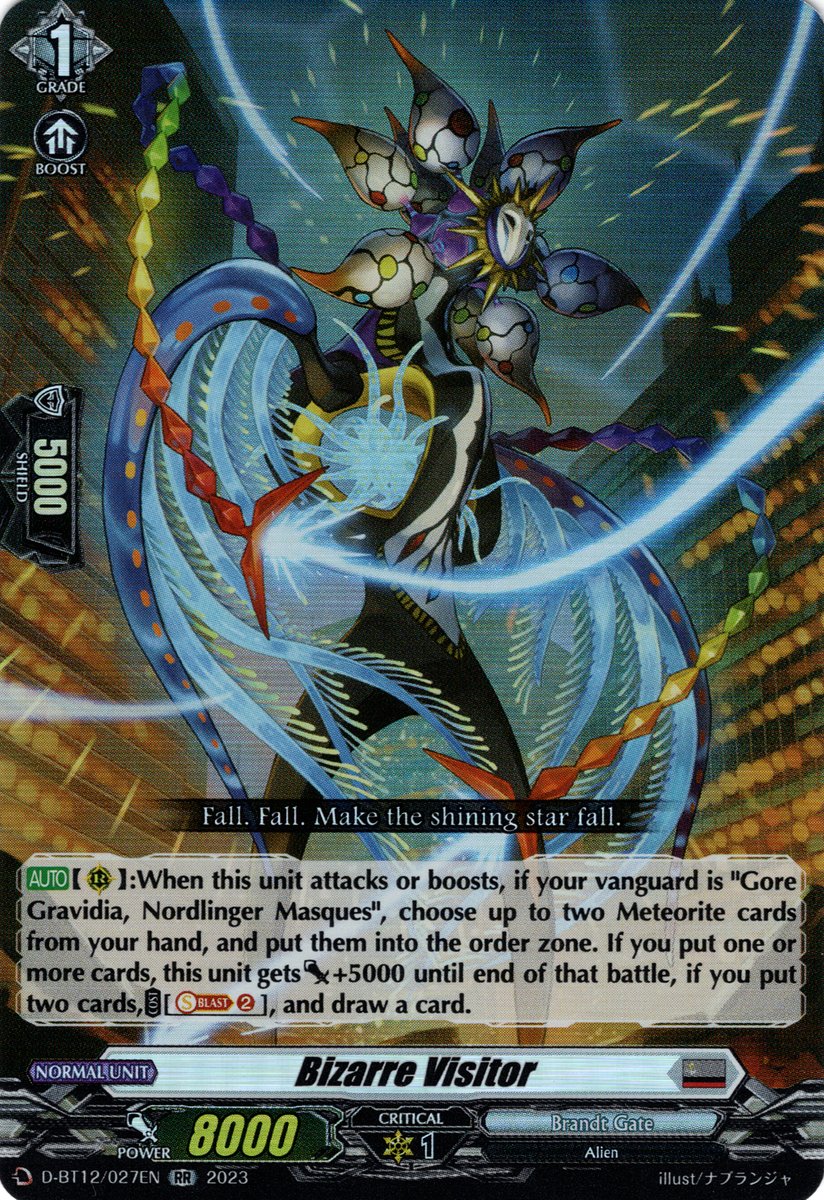 D-BT12/027EN Bizarre Visitor Double Rare (RR)