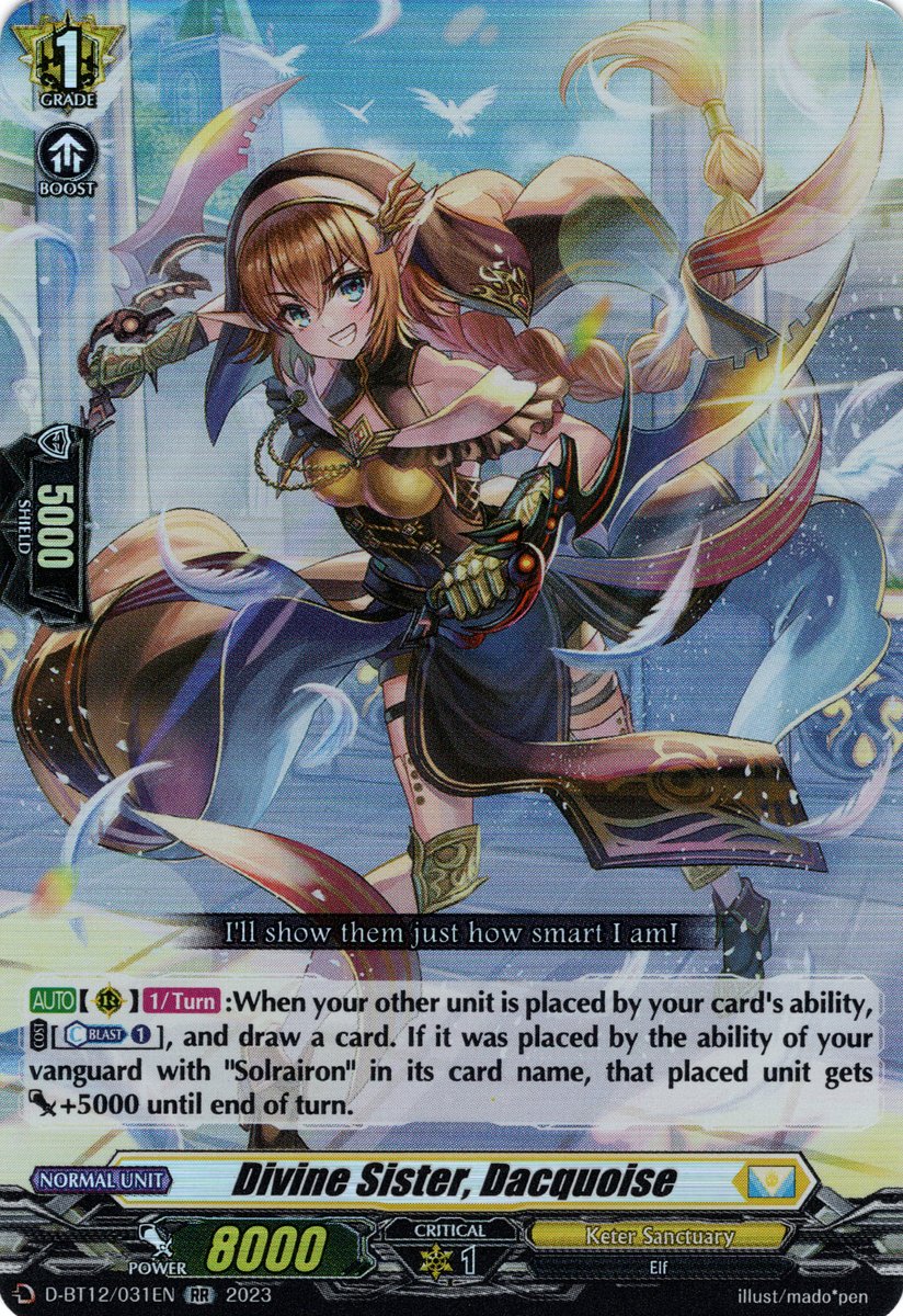 D-BT12/031EN Divine Sister, Dacquoise Double Rare (RR)