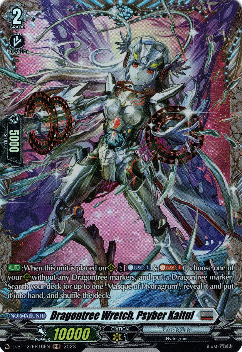 D-BT12/FR16EN Dragontree Wretch, Psyber Kaitul Frame Rare (FR)