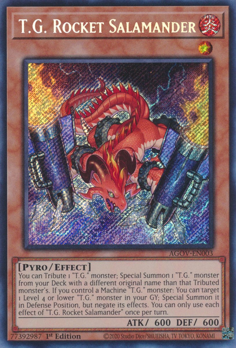 AGOV-EN003 T.G. Rocket Salamander Secret Rare